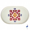 Assiette ovale Arabesque 32 cm