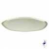 Assiette Alumilite 32 cm ovale blanche