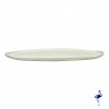 Assiette Alumilite 32 cm ovale blanche