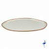 Assiette Wave ovale beige 32cm x 18 cm