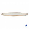 Assiette Wave ovale beige 32cm x 18 cm