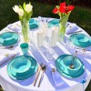 Service Draw bleu turquoise