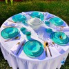 Service Draw bleu turquoise