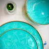 Service Draw bleu turquoise