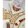 6 sous verres arabesque 3 couleurs 10 cm / 10 cm