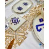 6 sous verres arabesque 3 couleurs 10 cm / 10 cm